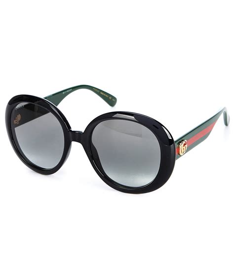 gucci circle sunglasses|gucci 55mm round sunglasses.